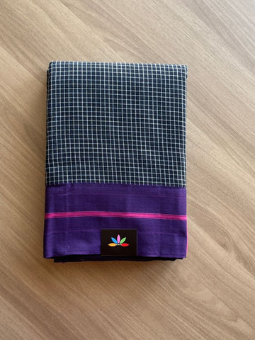 Patteda Anchu Handloom Cotton Saree-19498
