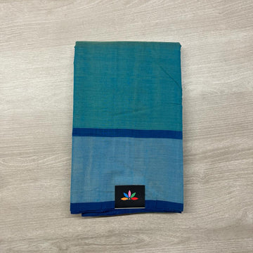 Handloom Cotton Saree(Turquoise) -2553