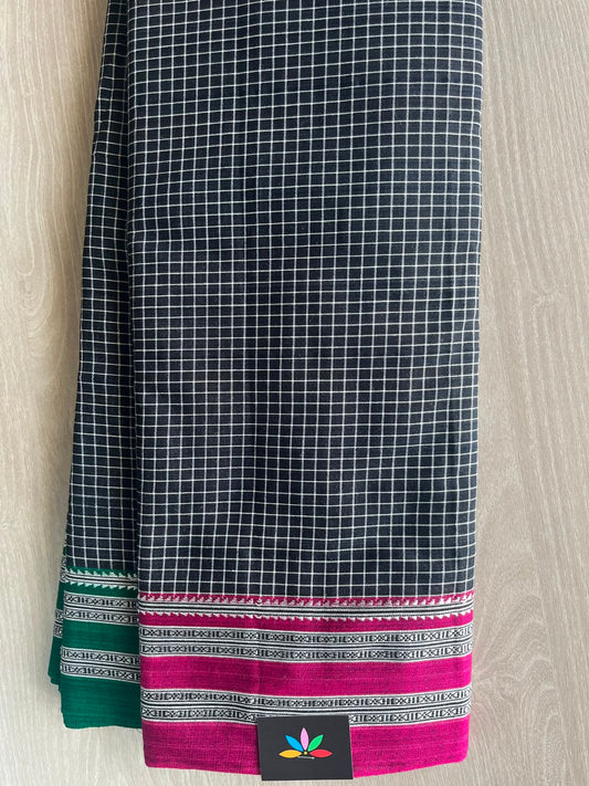 Patteda Anchu Handloom Cotton Saree - 33144