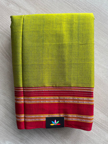 Handloom Mercerized Cotton Saree -34744