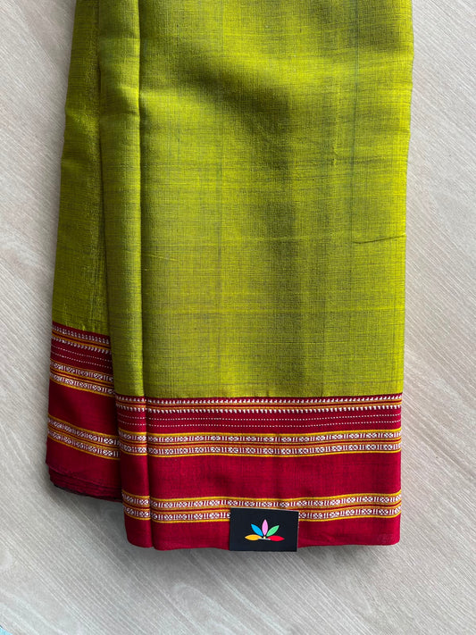 Handloom Mercerized Cotton Saree -34744