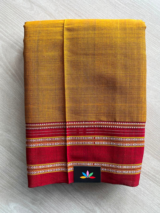 Handloom Mercerized Cotton Saree -34745