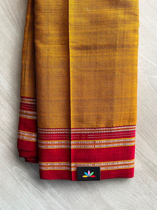 Handloom Mercerized Cotton Saree -34745