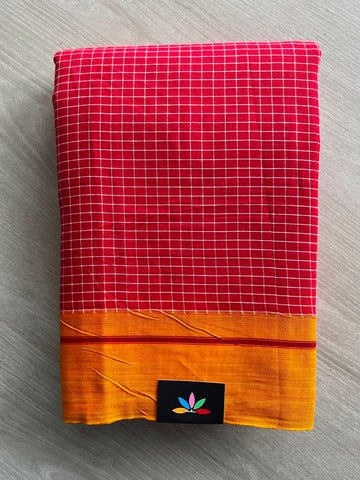 Patteda Anchu Handloom Cotton Saree - 34774