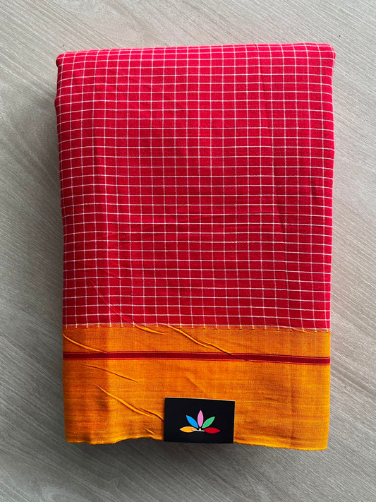 Patteda Anchu Handloom Cotton Saree - 34774