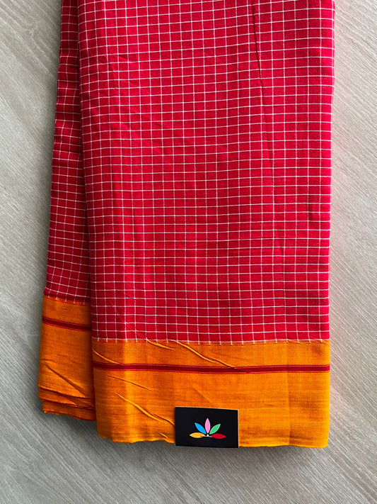 Patteda Anchu Handloom Cotton Saree - 34774