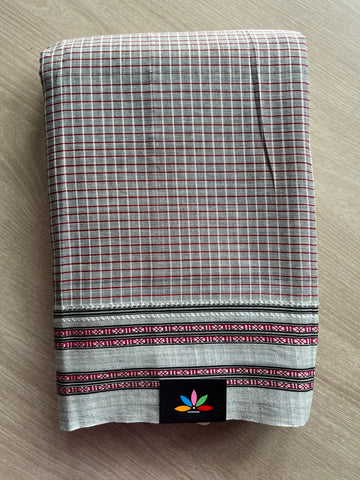 Handloom Mercerized Cotton Saree -34783