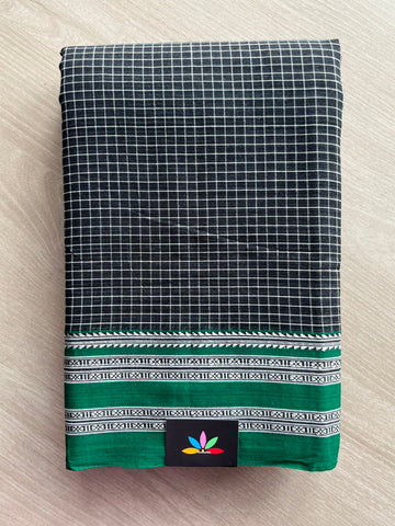 Handloom Mercerized Cotton Saree -34784