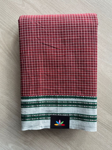 Patteda Anchu Handloom Cotton Saree - 35507