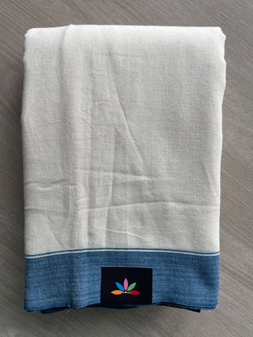 Natural Dyed Handloom Cotton Saree - 35796-35797