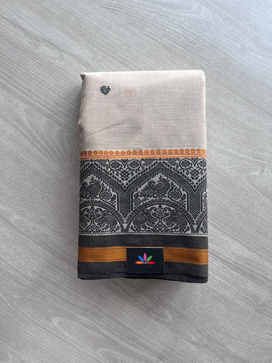 Handwoven Kanchi Cotton Saree -10752