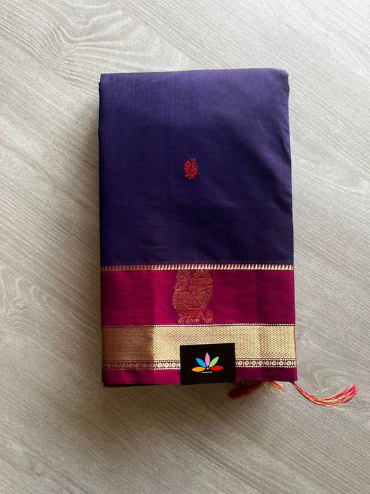 Handwoven Kanchi Cotton Saree -11422