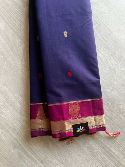 Handwoven Kanchi Cotton Saree -11422