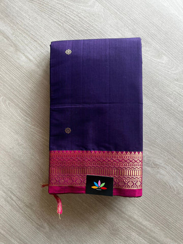 Handwoven Kanchi Cotton Saree -11425