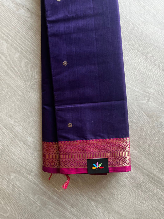 Handwoven Kanchi Cotton Saree -11425