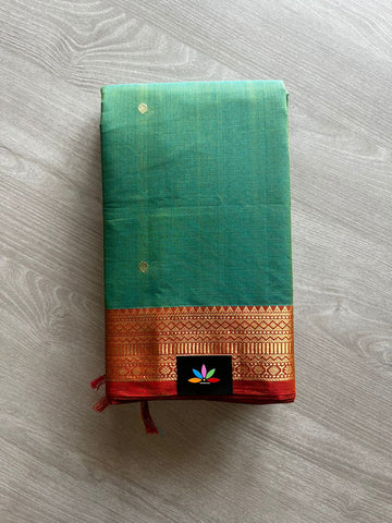 Handwoven Kanchi Cotton Saree -11426