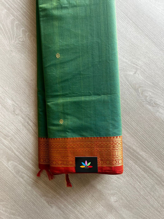 Handwoven Kanchi Cotton Saree -11426