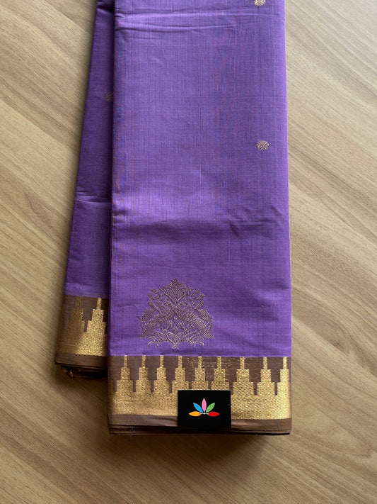 Handwoven Kanchi Cotton Saree -14016