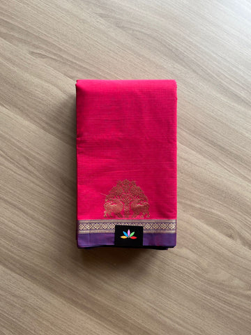 Handwoven Kanchi Cotton Saree -14018