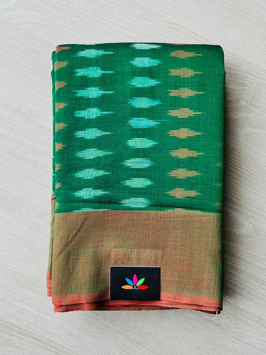 Handwoven Pochampally Ikkat Cotton Saree-6843