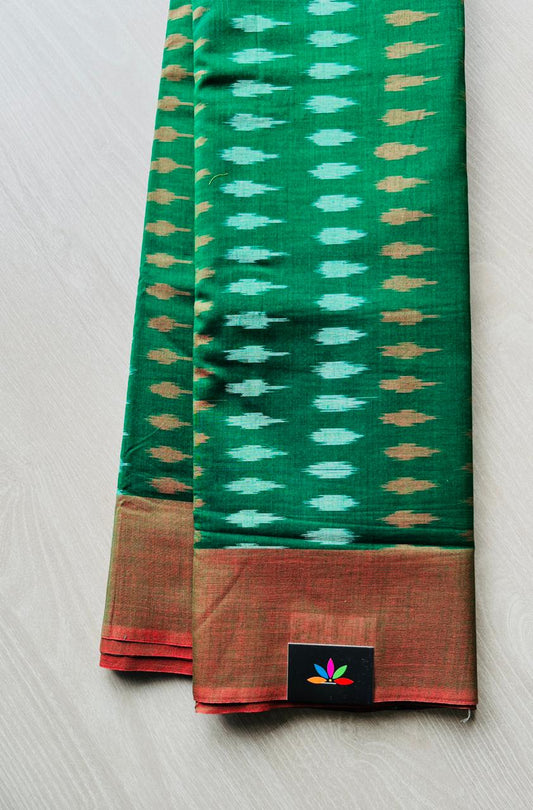 Handwoven Pochampally Ikkat Cotton Saree-6843