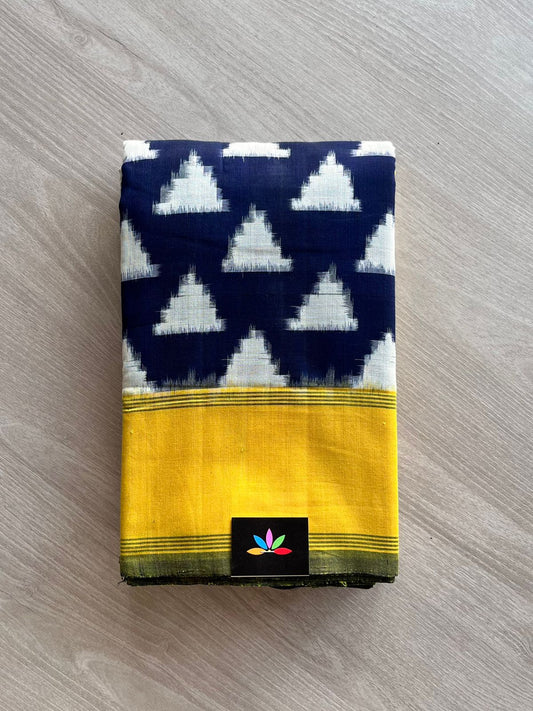 Handwoven Pochampally Ikkat Cotton Saree -12439