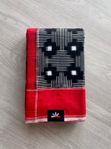 Handwoven Pochampally Ikkat Cotton Saree -12441