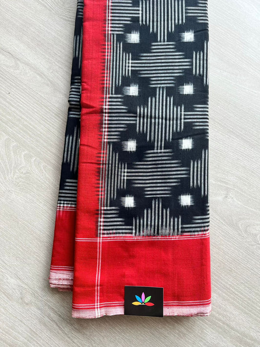 Handwoven Pochampally Ikkat Cotton Saree -12441