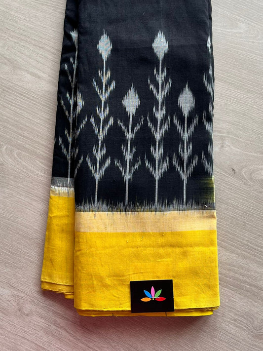 Handwoven Pochampally Ikkat Cotton Saree -12813