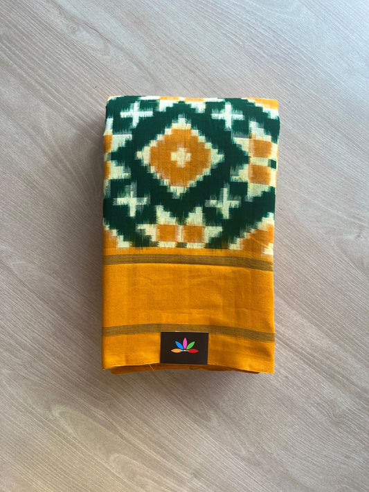 Handwoven Pochampally Ikkat Cotton Saree-13375