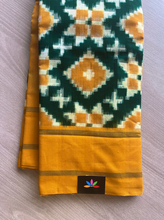 Handwoven Pochampally Ikkat Cotton Saree-13375