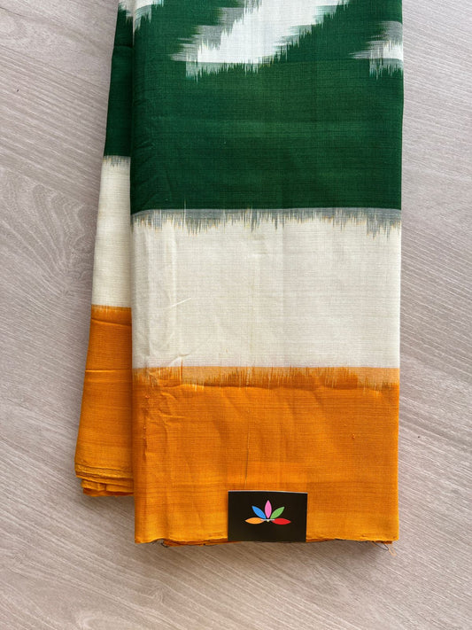 Handwoven Pochampally Ikkat Cotton Saree-13377