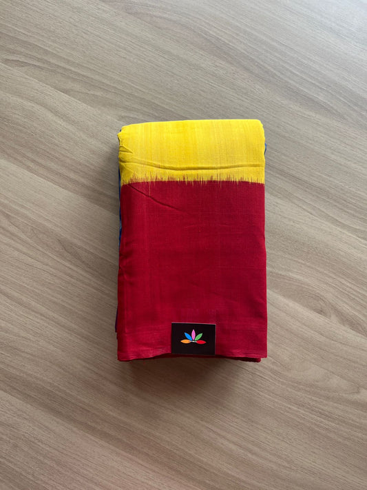 Handwoven Pochampally Ikkat Cotton Saree -13657