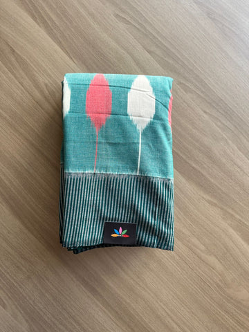 Handwoven Pochampally Ikkat Cotton Saree -18593
