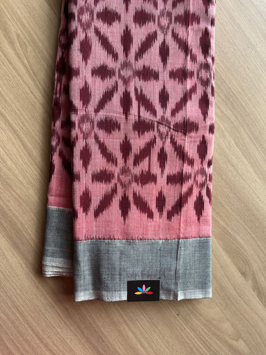 Handwoven Pochampally Ikkat Cotton Saree -23307