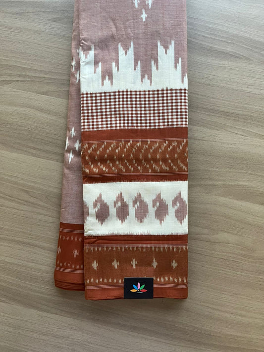 Handwoven Pochampally Ikkat Cotton Saree -23296