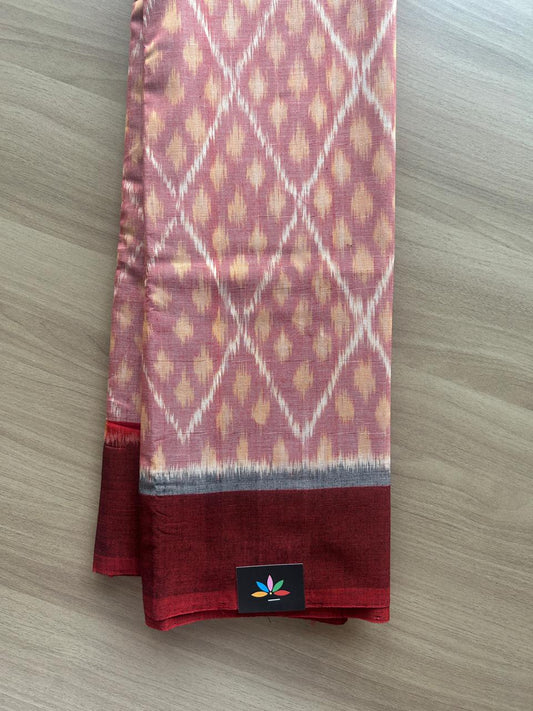 Handwoven Pochampally Ikkat Cotton Saree -23299