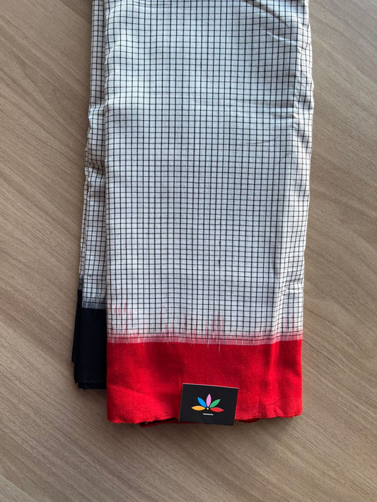 Handwoven Pochampally Ikkat Cotton Saree -23305