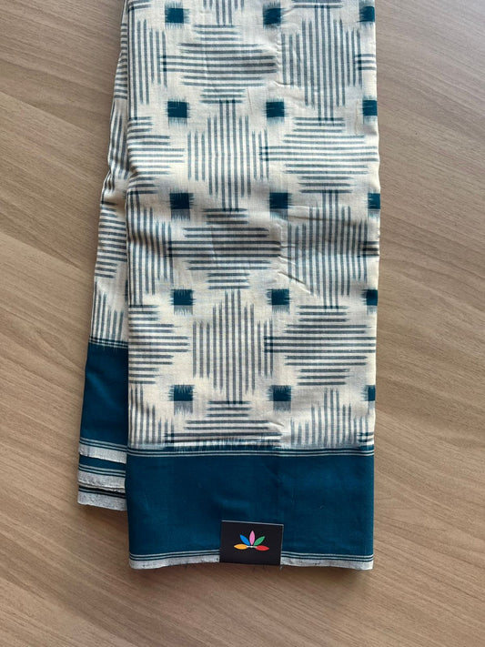 Handloom Double Ikkat Cotton Saree -23313