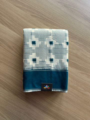 Handloom Double Ikkat Cotton Saree -23313