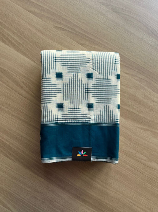 Handloom Double Ikkat Cotton Saree -23313