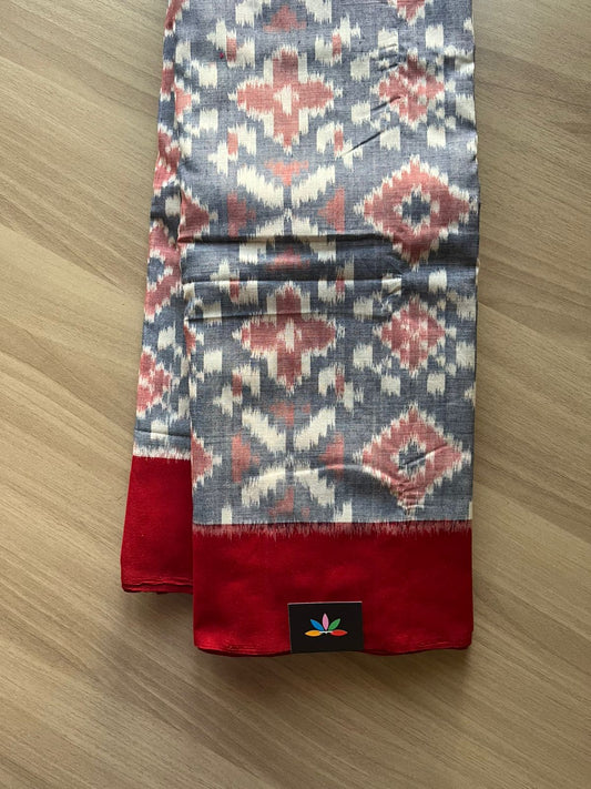 Handwoven Pochampally Ikkat Cotton Saree -23315