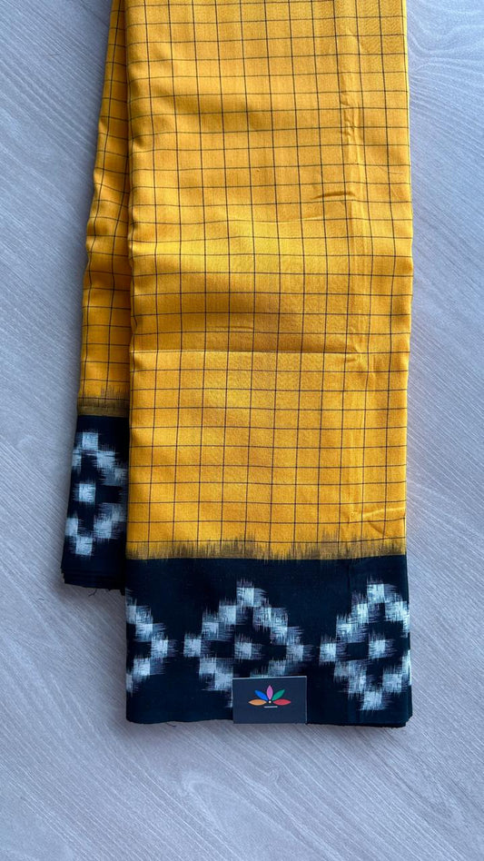 Handwoven Pochampally Ikkat Cotton Saree -25117