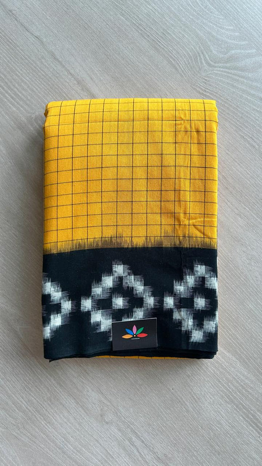 Handwoven Pochampally Ikkat Cotton Saree -25117