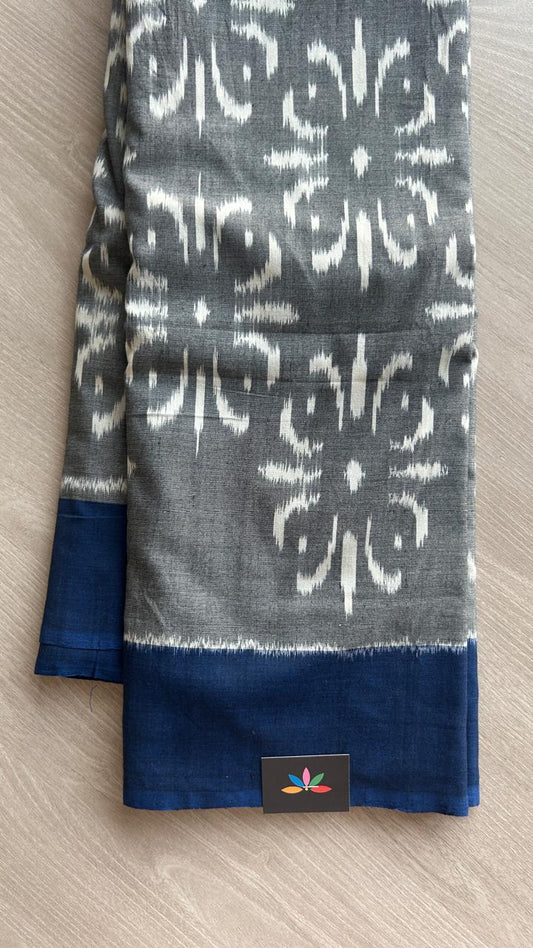 Handwoven Pochampally Ikkat Cotton Saree -25129