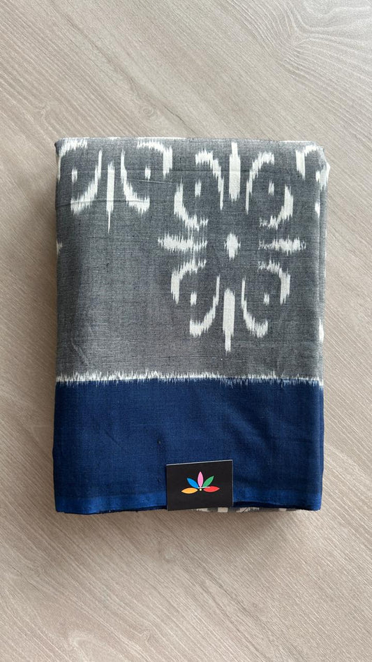 Handwoven Pochampally Ikkat Cotton Saree -25129