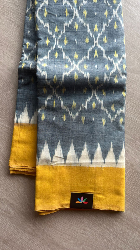 Handwoven Pochampally Ikkat Cotton Saree -25137