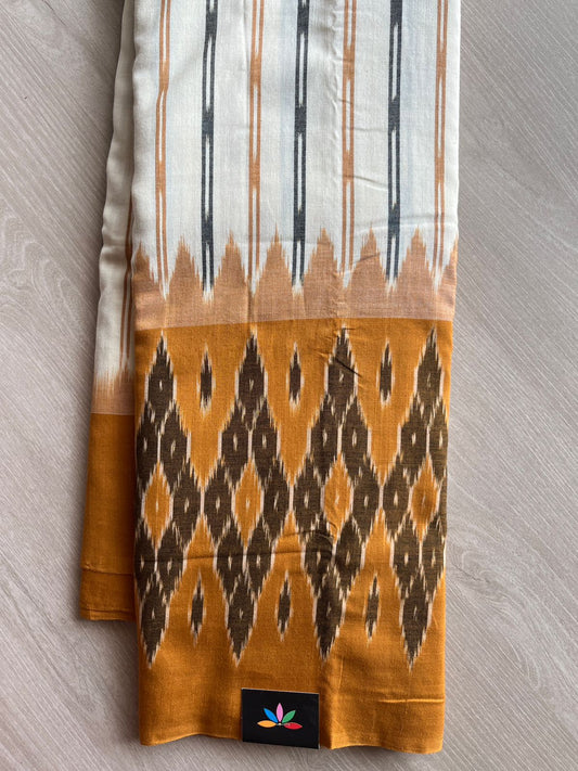 Handwoven Pochampally Ikkat Cotton Saree -26587