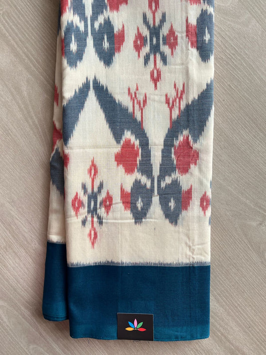 Handwoven Pochampally Ikkat Cotton Saree -27641