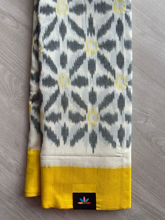 Handwoven Pochampally Ikkat Cotton Saree -27643